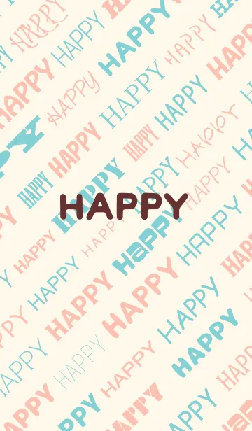 [LINE着せ替え] HAPPY LOGOの画像1