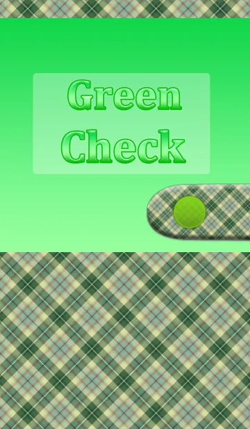 [LINE着せ替え] グリーンチェックダイアリーの画像1