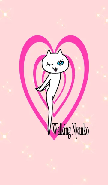 [LINE着せ替え] ウォーキングにゃんこさんの画像1
