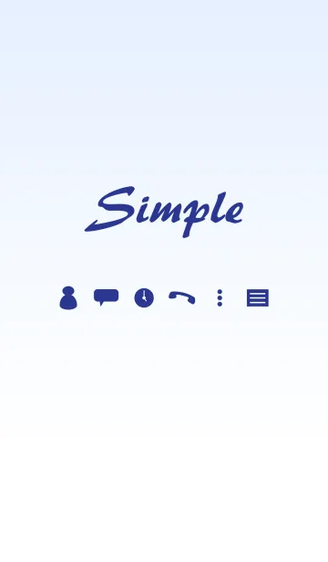 [LINE着せ替え] シンプルなデザインのテーマの画像1
