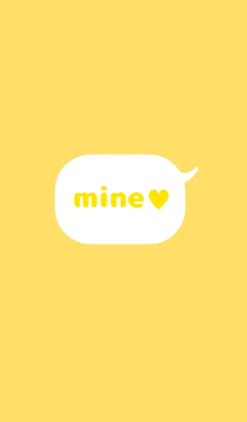 [LINE着せ替え] mine ♥ yellowの画像1