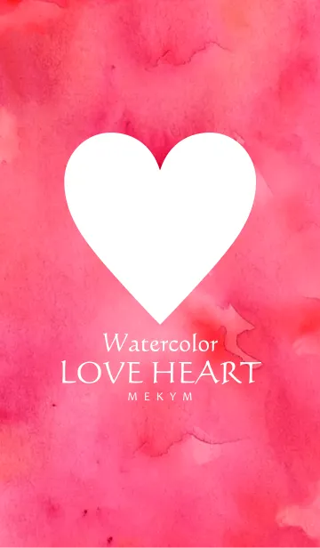 [LINE着せ替え] Watercolor LOVE HEARTの画像1