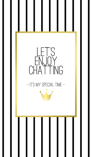 LET'S ENJOY CHATTING 04 -Gold Stripe Pt-の着せ替えメイン画像