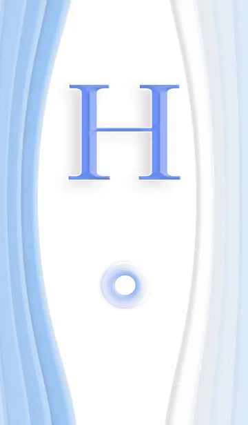 [LINE着せ替え] クール イニシャル Hの画像1