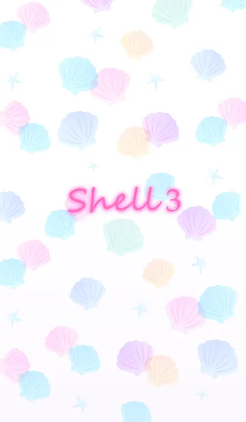 [LINE着せ替え] 夢かわいい シェル柄のきせかえ♪3の画像1