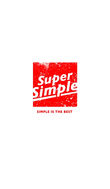 [LINE着せ替え] SUPER SIMPLE REDの画像1