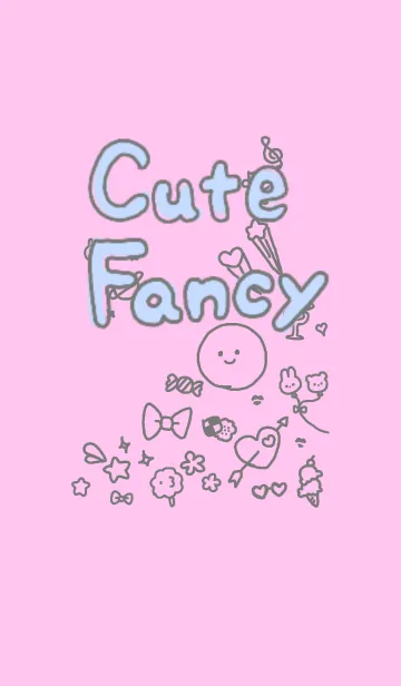 ファンシーな可愛い手描きのLINE着せ替え