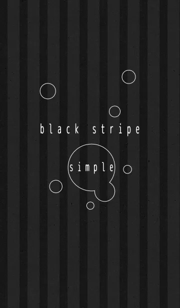 [LINE着せ替え] black stripe-simple-の画像1