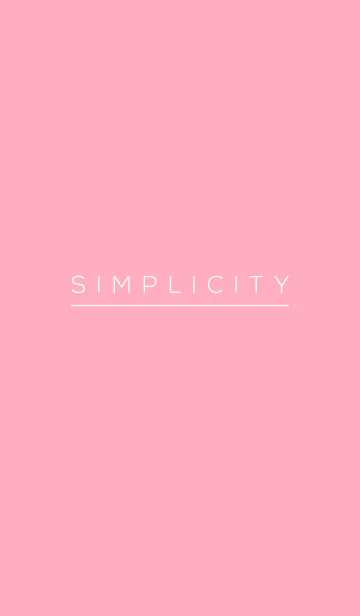 [LINE着せ替え] S I M P L I C I T Y - IN PINKの画像1