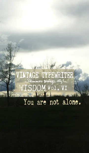 [LINE着せ替え] VINTAGE TYPEWRITER WISDOM Vol.VIの画像1