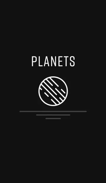 [LINE着せ替え] SIMPLE PLANETSの画像1