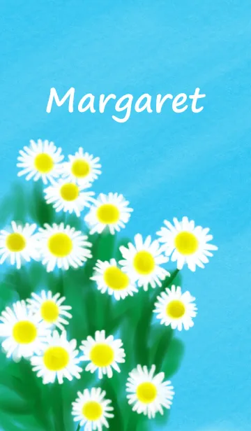 [LINE着せ替え] マーガレットの水彩画の画像1