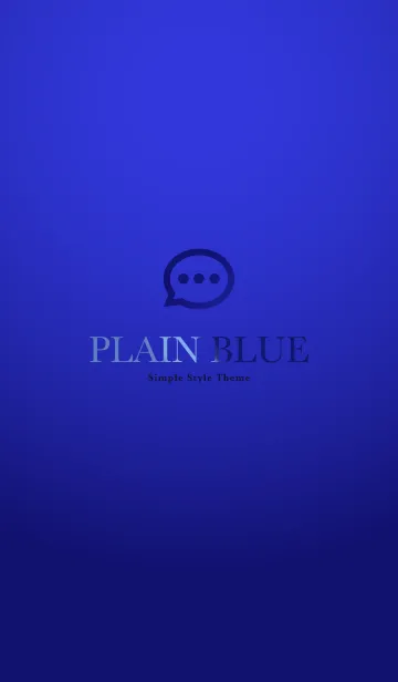 [LINE着せ替え] Plain Blue シンプルな青の画像1