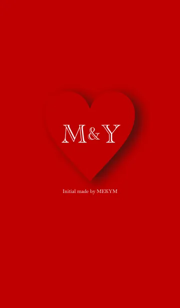 [LINE着せ替え] Heart Initial -M＆Y-の画像1