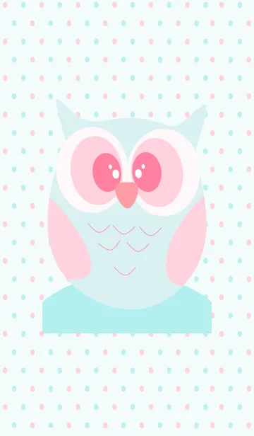 [LINE着せ替え] シンプルなベイビーオウルズパステルv.2の画像1