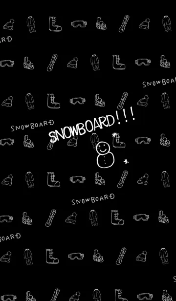 [LINE着せ替え] スノーボード大好きな人向け着せ替えの画像1