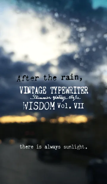 [LINE着せ替え] VINTAGE TYPEWRITER WISDOM Vol.VIIの画像1