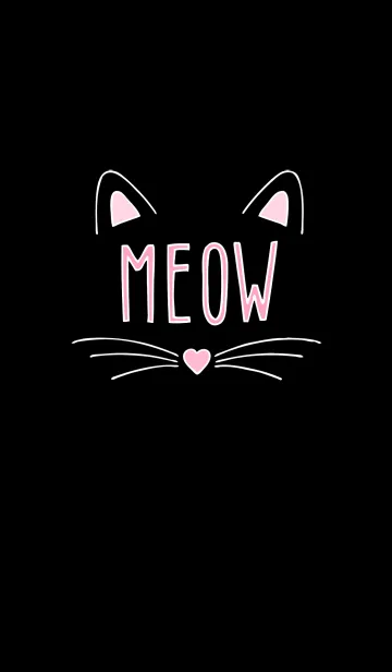 [LINE着せ替え] MEOW_black catの画像1