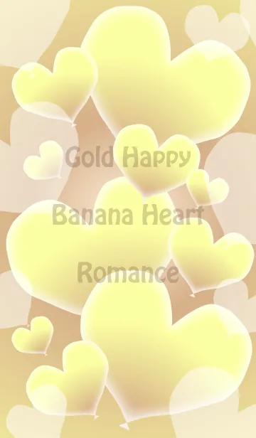 Gold Happy Banana Heart Romanceの着せ替えメイン画像