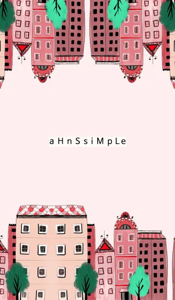 [LINE着せ替え] ahns simple_083_coral cityの画像1