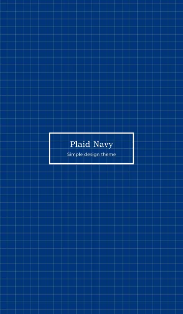 [LINE着せ替え] Plaid Navy ver.2の画像1
