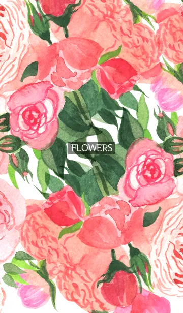 [LINE着せ替え] water color flowers_181の画像1