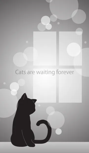 [LINE着せ替え] Cats are waiting foreverの画像1