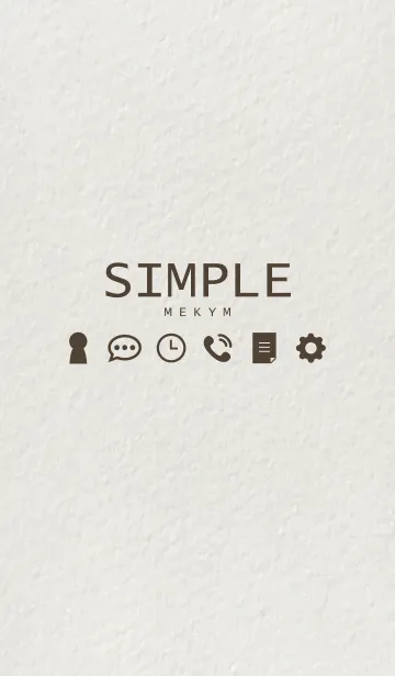 [LINE着せ替え] SIMPLE -Brown Theme-の画像1