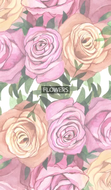 [LINE着せ替え] water color flowers_180の画像1