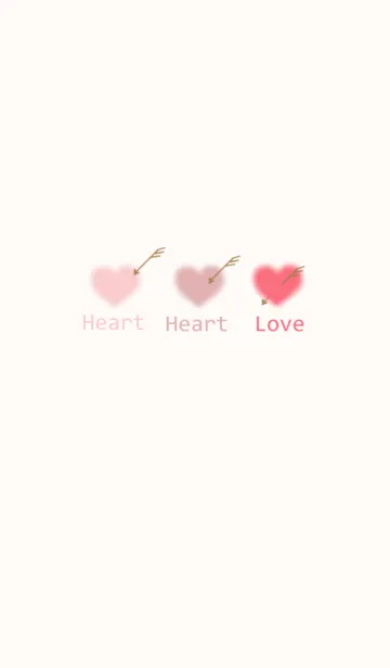 ハート♡パステル♡ピンク 3の着せ替えメイン画像