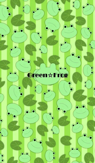 [LINE着せ替え] Green☆frog -Rainy season-の画像1