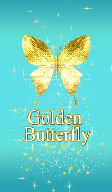 [LINE着せ替え] キラキラ♪黄金の蝶#5の画像1