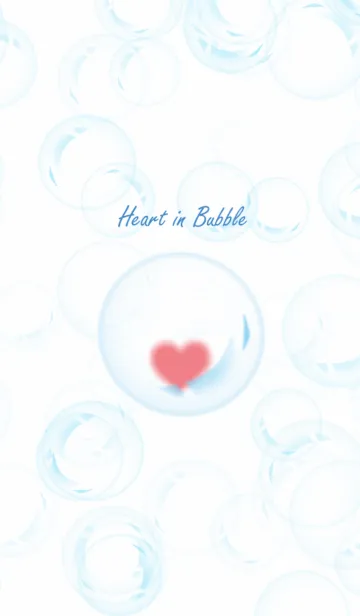 [LINE着せ替え] Heart in bubbleの画像1