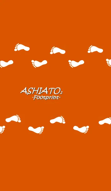 [LINE着せ替え] ASHIATO2 -Footprint-Orange color ver.の画像1