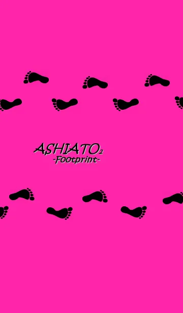 [LINE着せ替え] ASHIATO2 -Footprint-Pink color ver.の画像1