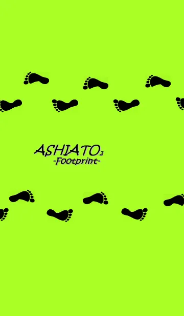 [LINE着せ替え] ASHIATO2 -Footprint-Light green ver.の画像1