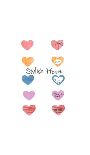 [LINE着せ替え] stylish heartの画像1