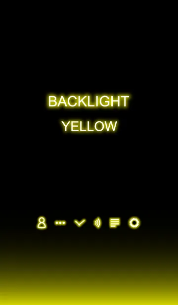 [LINE着せ替え] Backlight Yellowの画像1