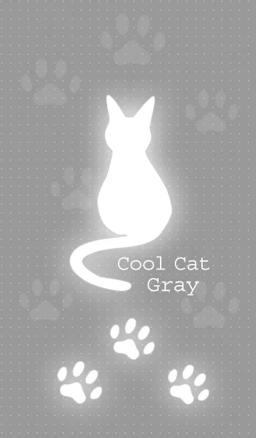 [LINE着せ替え] Cool cat grayの画像1