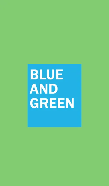 [LINE着せ替え] Blue ＆ Greenの画像1