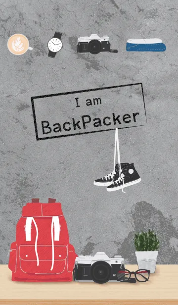 [LINE着せ替え] I am Backpakerの画像1