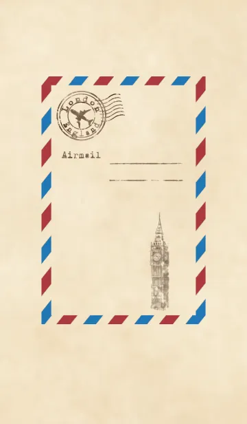 [LINE着せ替え] Airmail London England Ver.の画像1