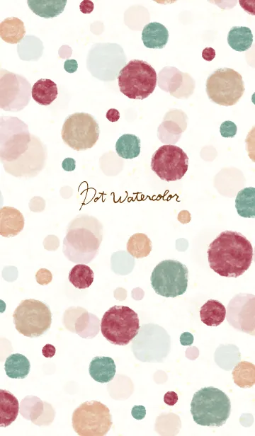 [LINE着せ替え] ドットウォーターカラー4の画像1