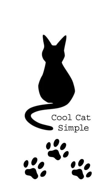 [LINE着せ替え] Cool cat simpleの画像1