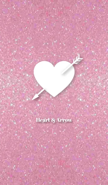 [LINE着せ替え] Pink Lame Heart ＆ arrowの画像1