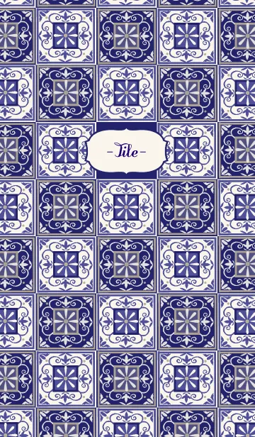 [LINE着せ替え] -Tile-の画像1