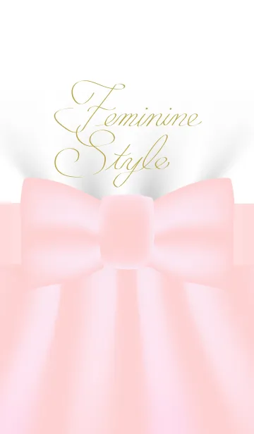 フェミニンスタイル（White × pink）の着せ替えメイン画像