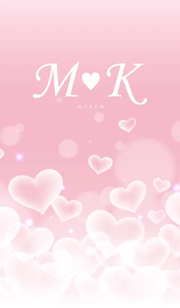 [LINE着せ替え] Initial -M＆K- Heart cloudの画像1