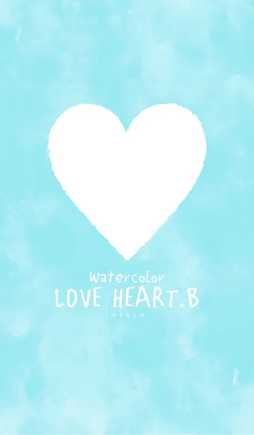 [LINE着せ替え] Watercolor LOVE HEART.Bの画像1