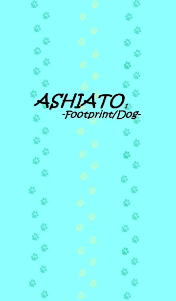 ASHIATO-Footprint Dog- Sky Blueの着せ替えメイン画像